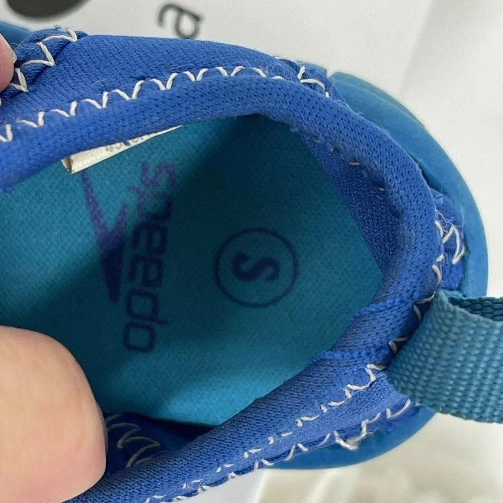 Speedo Hybrid Toddler Water Shoes Blue Size Small 5/6 Kids Youth